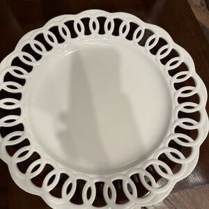 The Write Plate Porcelain White Writable 13” Serving platter